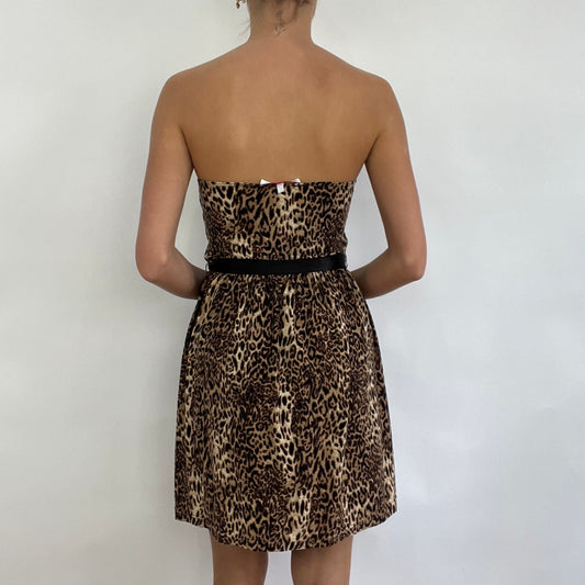 COACHELLA DROP | taille: M · article: haut bandeau · détails: léopard + motif + ruban + lien