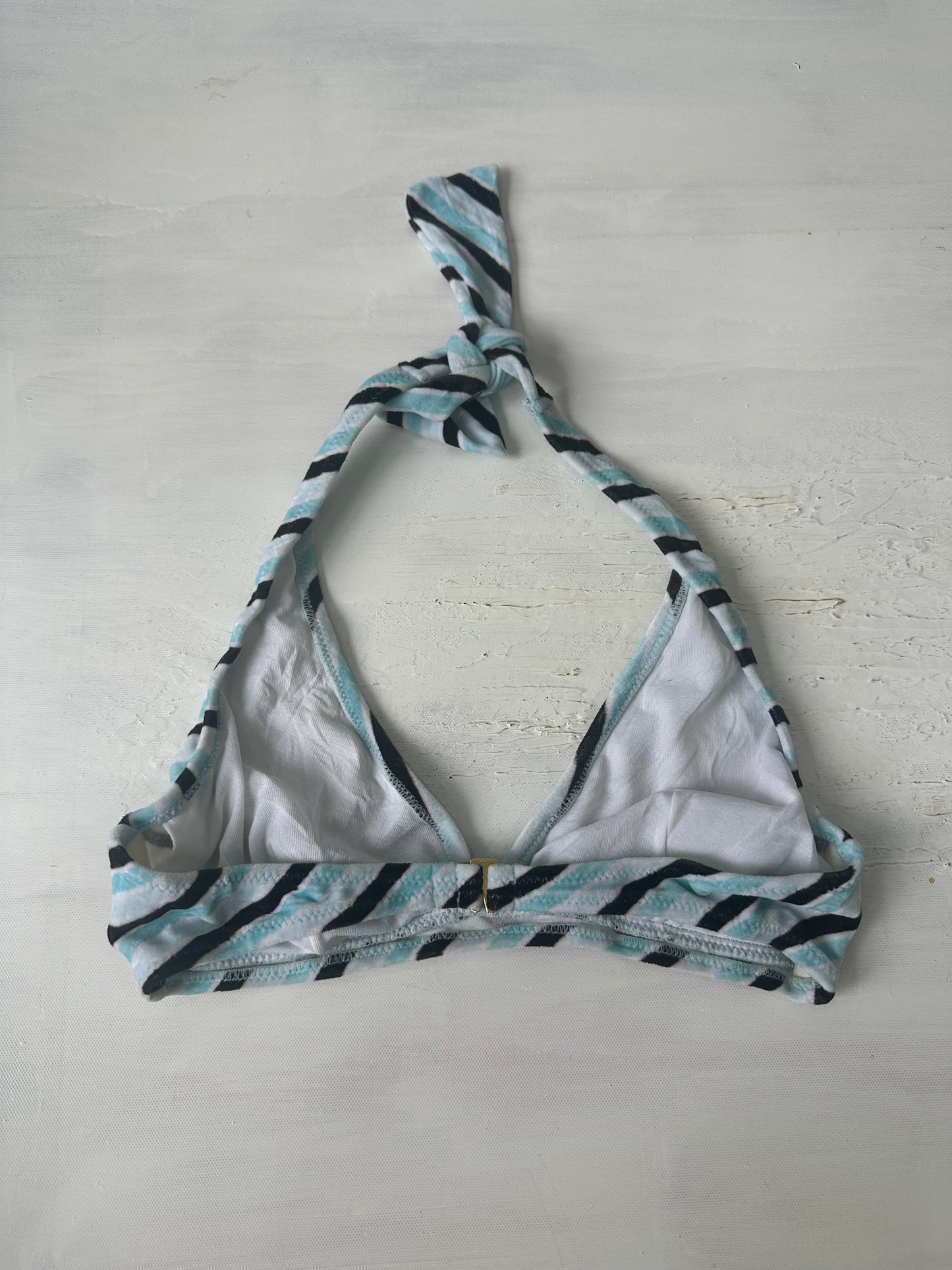 sailor drop | small blue striped bikini style top