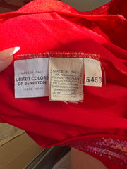 SATC drop | taille: S · couleur: rouge · article: robe · détails: longueur mini + united colors of benetton
