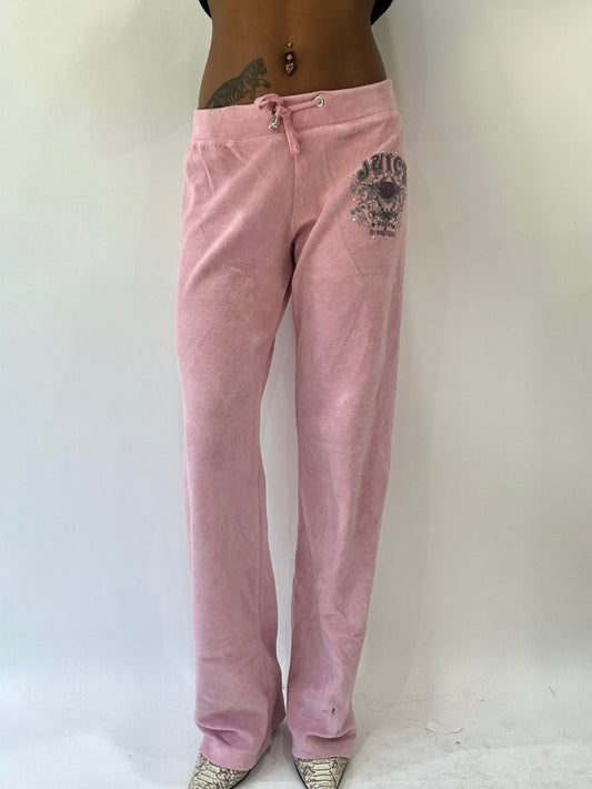 beach drop | small pink juicy couture tracksuit bottoms