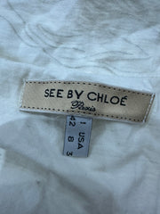 vintage edit: fashion week | small/medium white chloé tank top