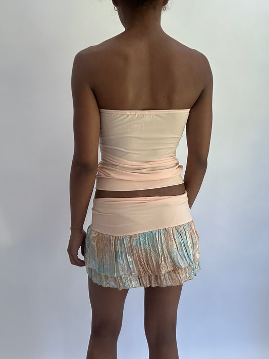 ‼️olivia rodrigo drop | S码 粉色 抹胸 和 skirt matching 套装