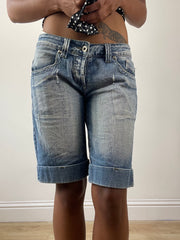 💚vintage edit twenty-six | talla: S · material: denim · prenda: shorts vaqueros · detalles: lavado medio
