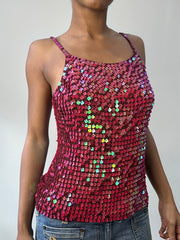 BEST PICKS | taille: S · couleur: rose · article: caraco · détails: sequins