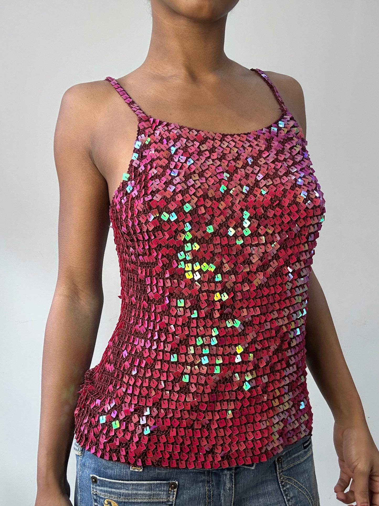 BEST PICKS | small pink sequin cami top