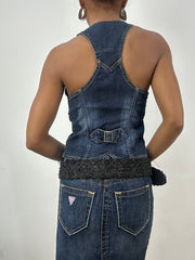 BEST PICKS | chunky black woven belt with statement buckle