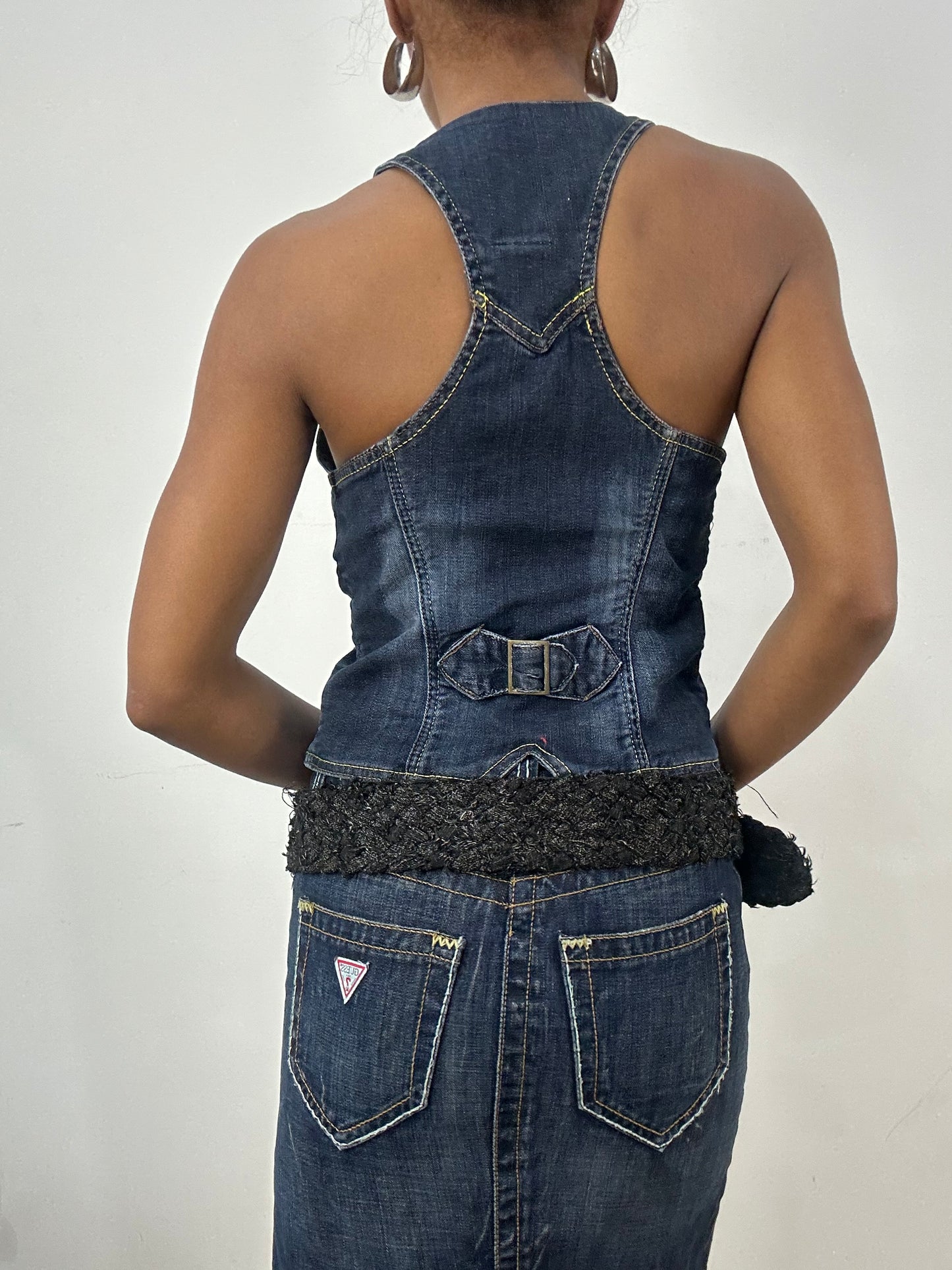 BEST PICKS | chunky black woven belt with statement buckle