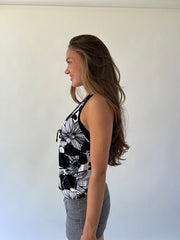 back to school drop | medium black and white patterned top