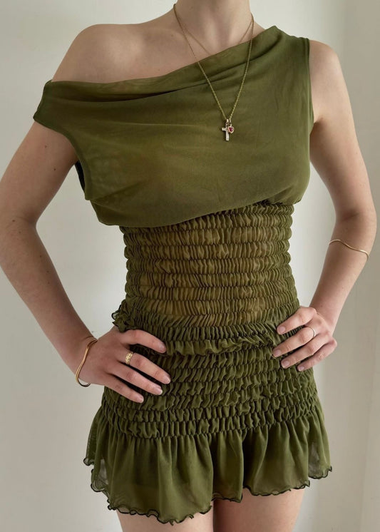 the poppy top in khaki