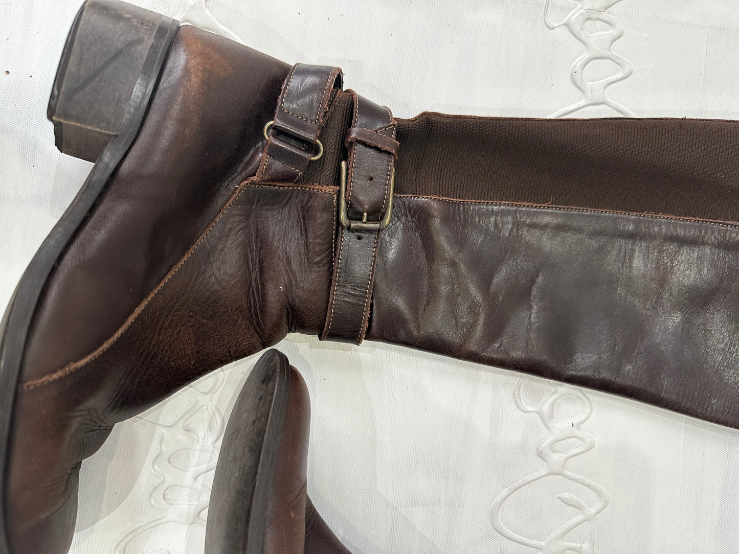 2016 edit | ⭐️UK5 brown buckle knee boots