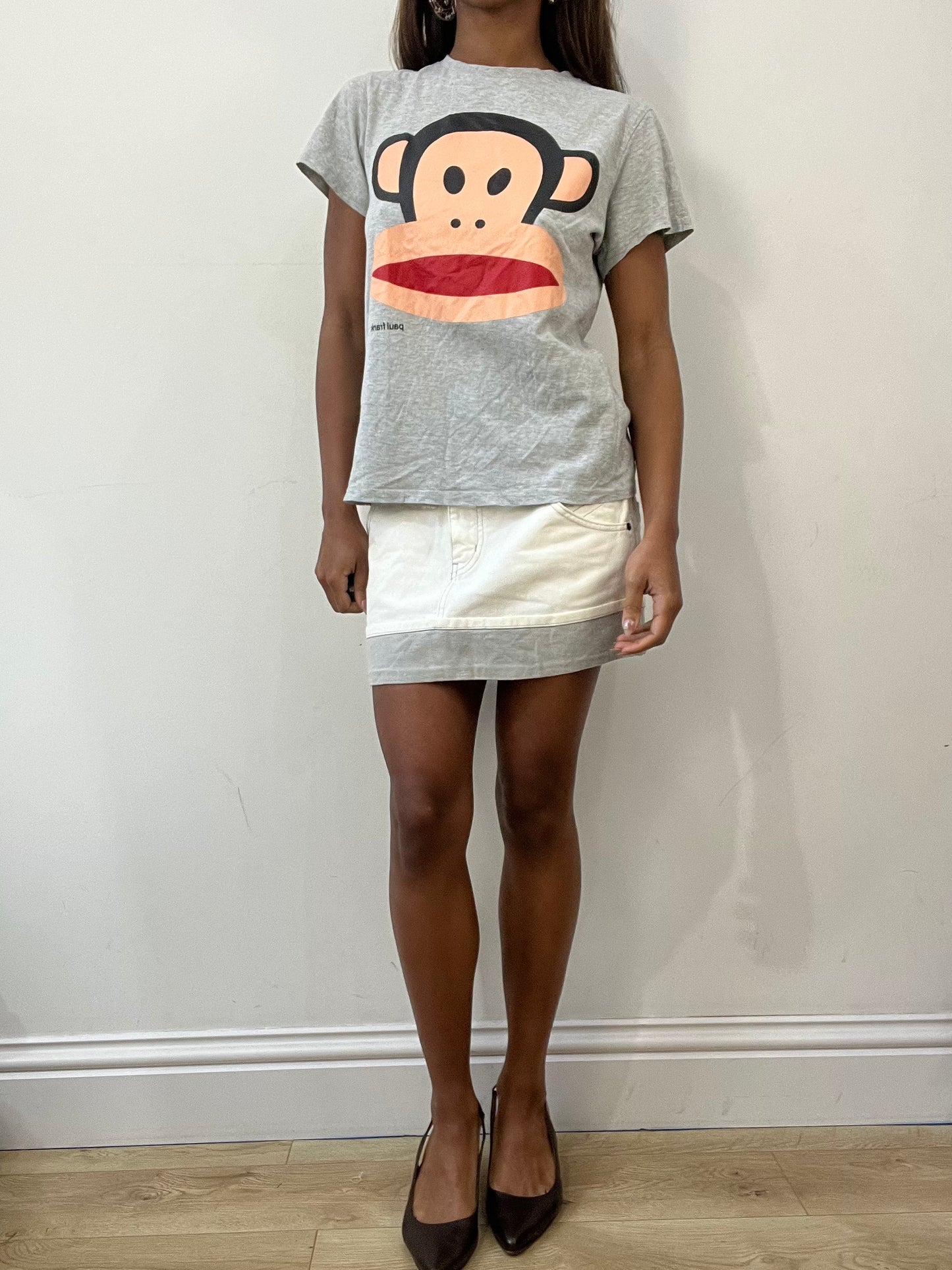 2016 edit | small grey paul frank logo t-shirt