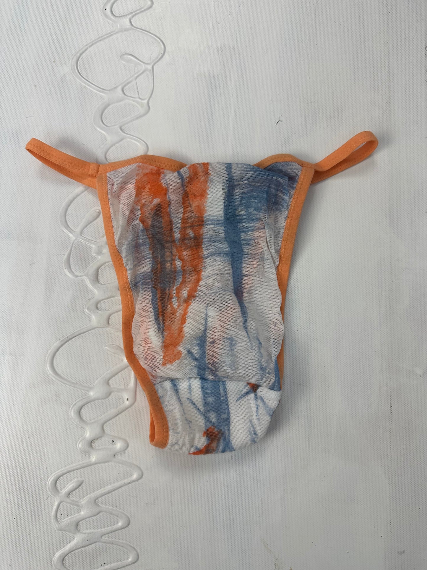 BEST PICKS | extra small orange and white mesh underwear