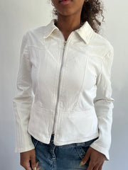 wag drop | Pequeno Zip Branco, Jacote de Luz
