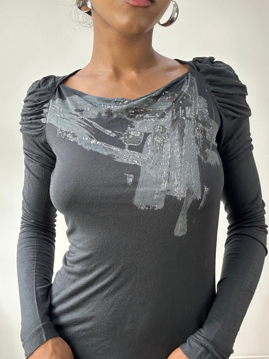 BEST PICKS | small dark grey miss sixty long sleeve top