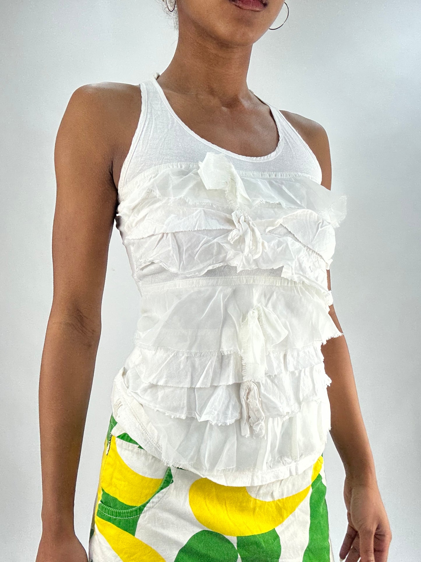 vintage edit thirty-five | small white abercrombie & fitch tank top