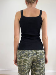 💻💚vintage edit twenty-four | medium black cami with beading detail