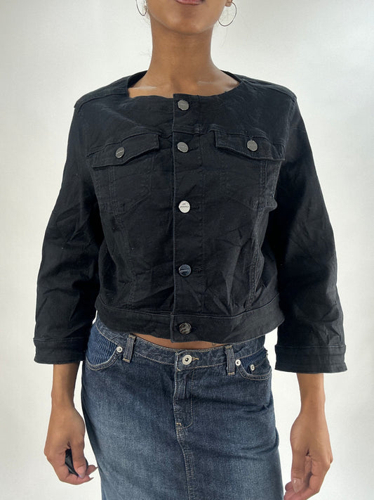 vintage edit thirty-five | small black denim jacket