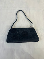 vintage edit sixteen | black beaded and sequin shoulder bag
