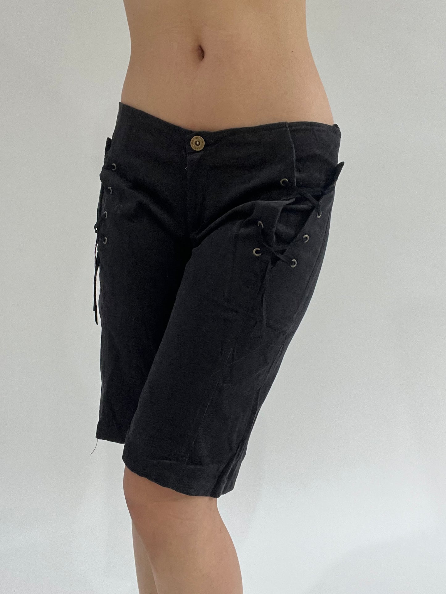 ‼️ | black corduroy shorts