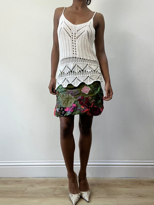 BEST PICKS | small/medium green desigual skirt
