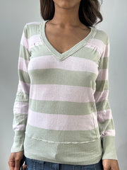 easter edit | small green and pink striped jumper