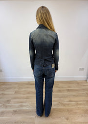 small denim button up jacket
