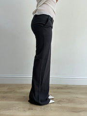 ‼️ | grey straight leg trousers