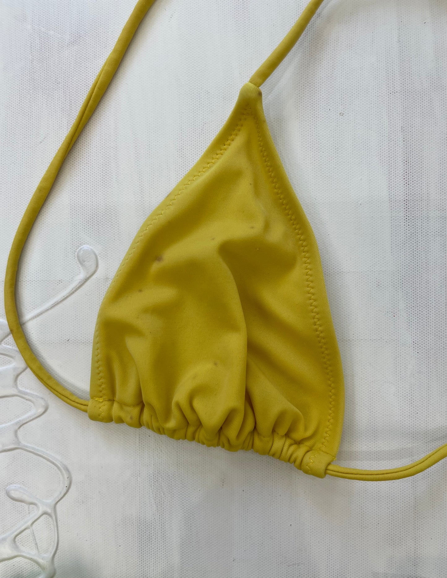 VINTAGE PICKS | small yellow and green bikini set