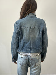 2016 edit | medium blue denim lace up jacket