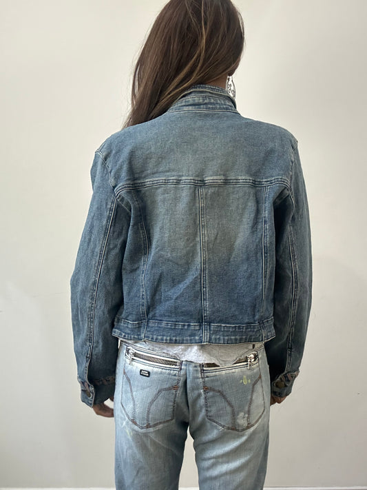 2016 edit | medium blue denim lace up jacket