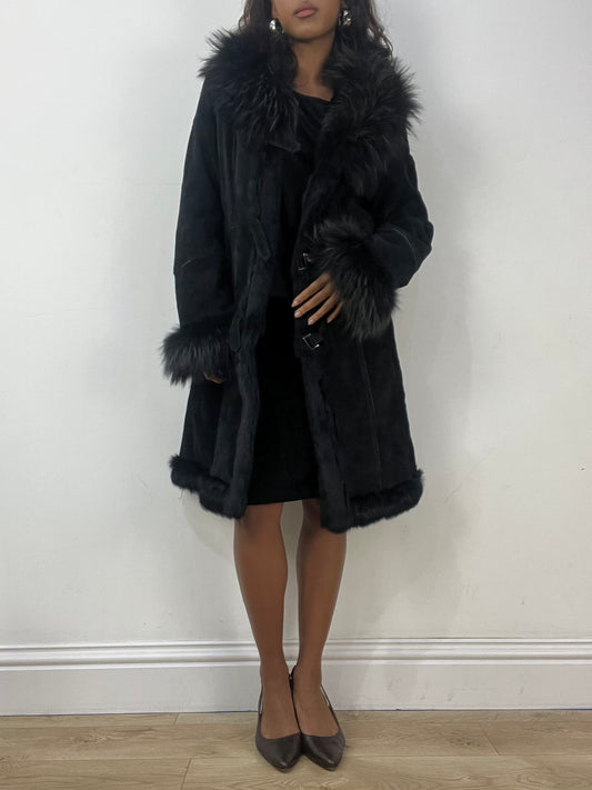BEST PICKS | medium black faux fur afghan style coat