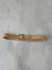 aquamarine drop | one size orange and beige belt