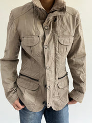 autumn picks | small khaki cargo jacket with button detail
