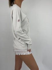 EUROS DROP | T-shirt de mel branco com detalhes do logotipo