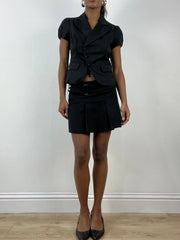 BEST PICKS | small black orsay cropped blazer top