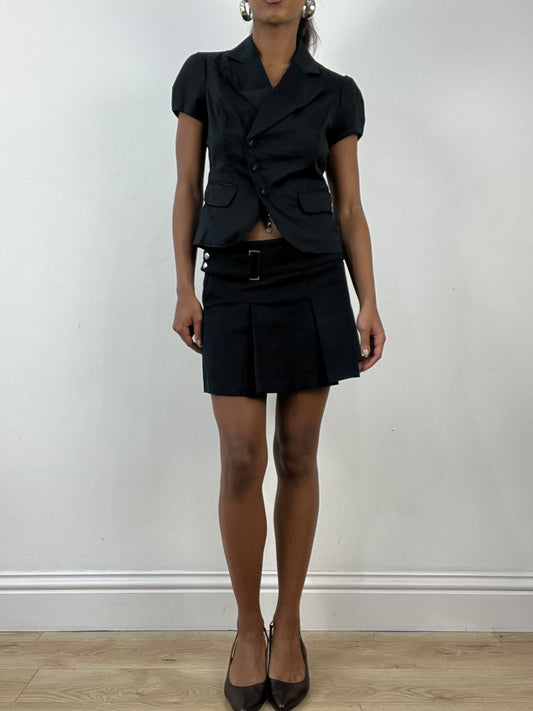BEST PICKS | small black orsay cropped blazer top
