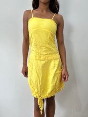 easter edit | small yellow bandeau style mini dress