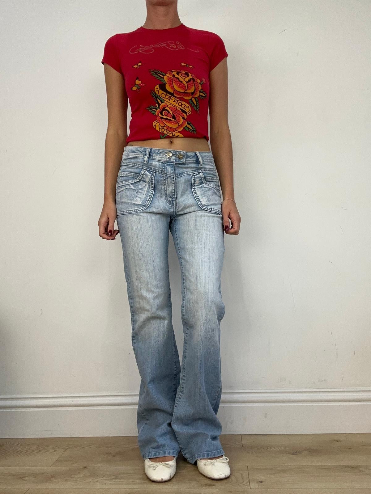 vintage edit fourteen | small light wash denim jeans