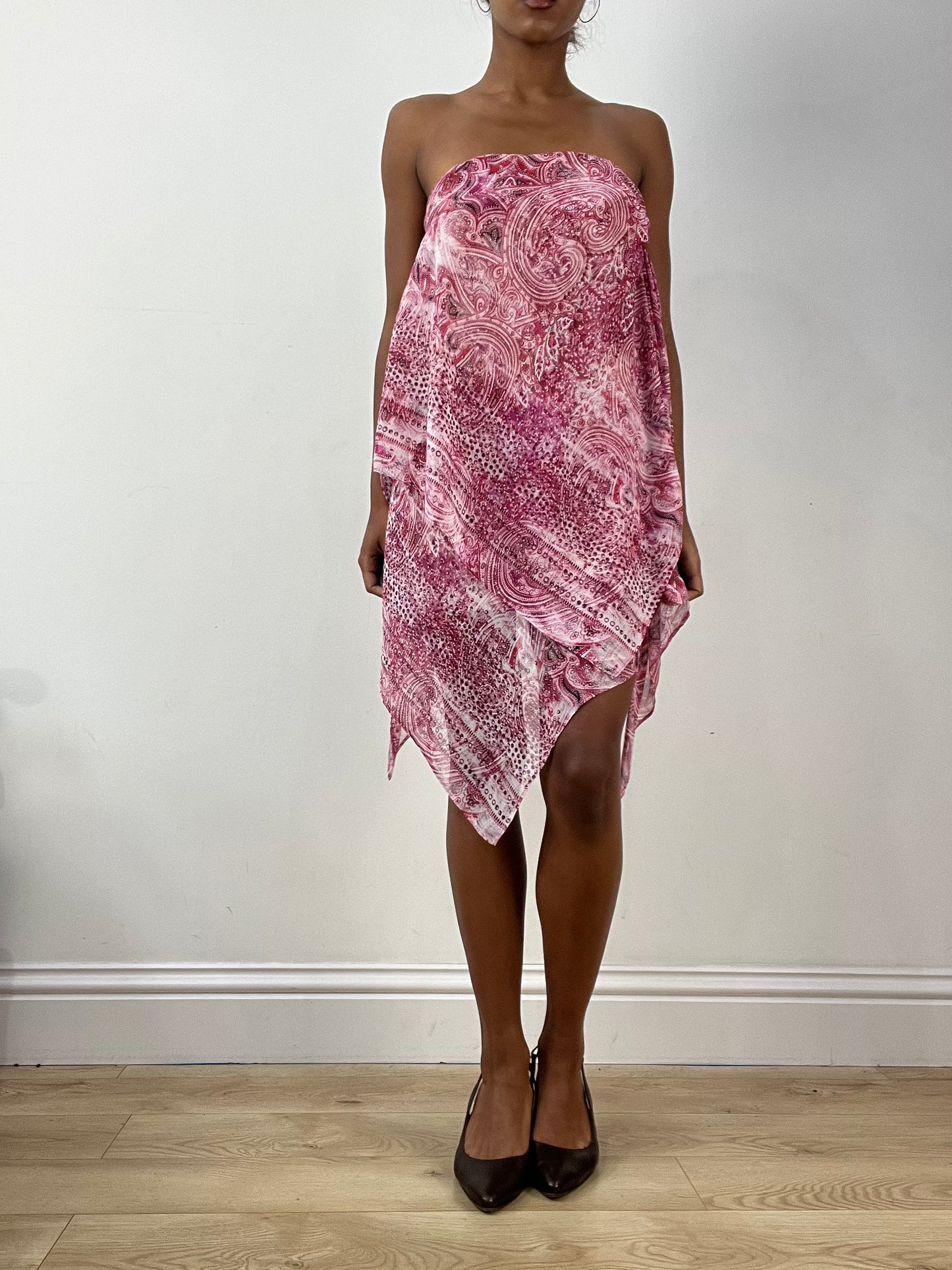 BEST PICKS | small bandeau top and skirt set with mesh overlay