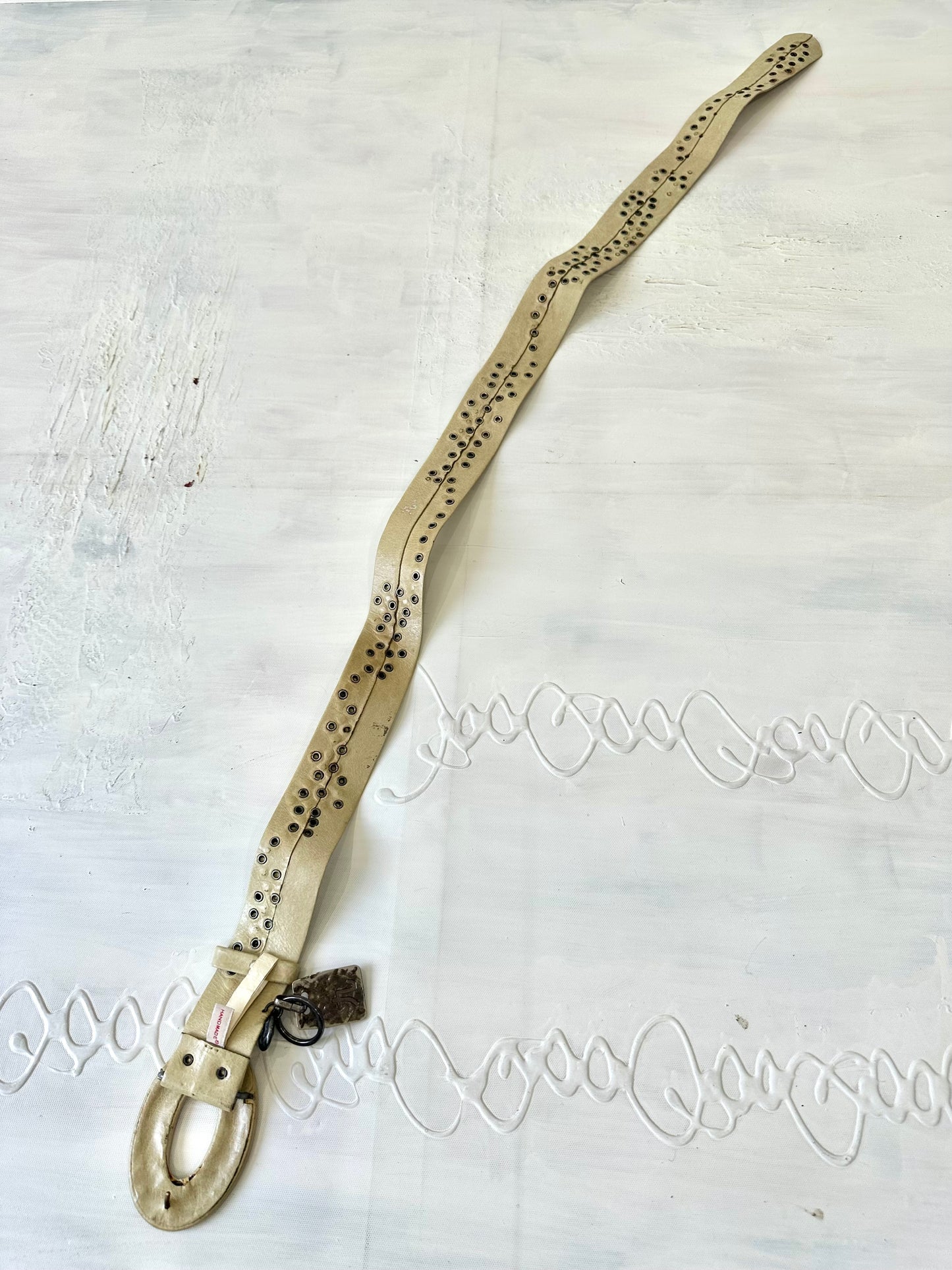 festival drop | cream studded statement belt