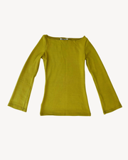 pull ample en maille vert chartreuse