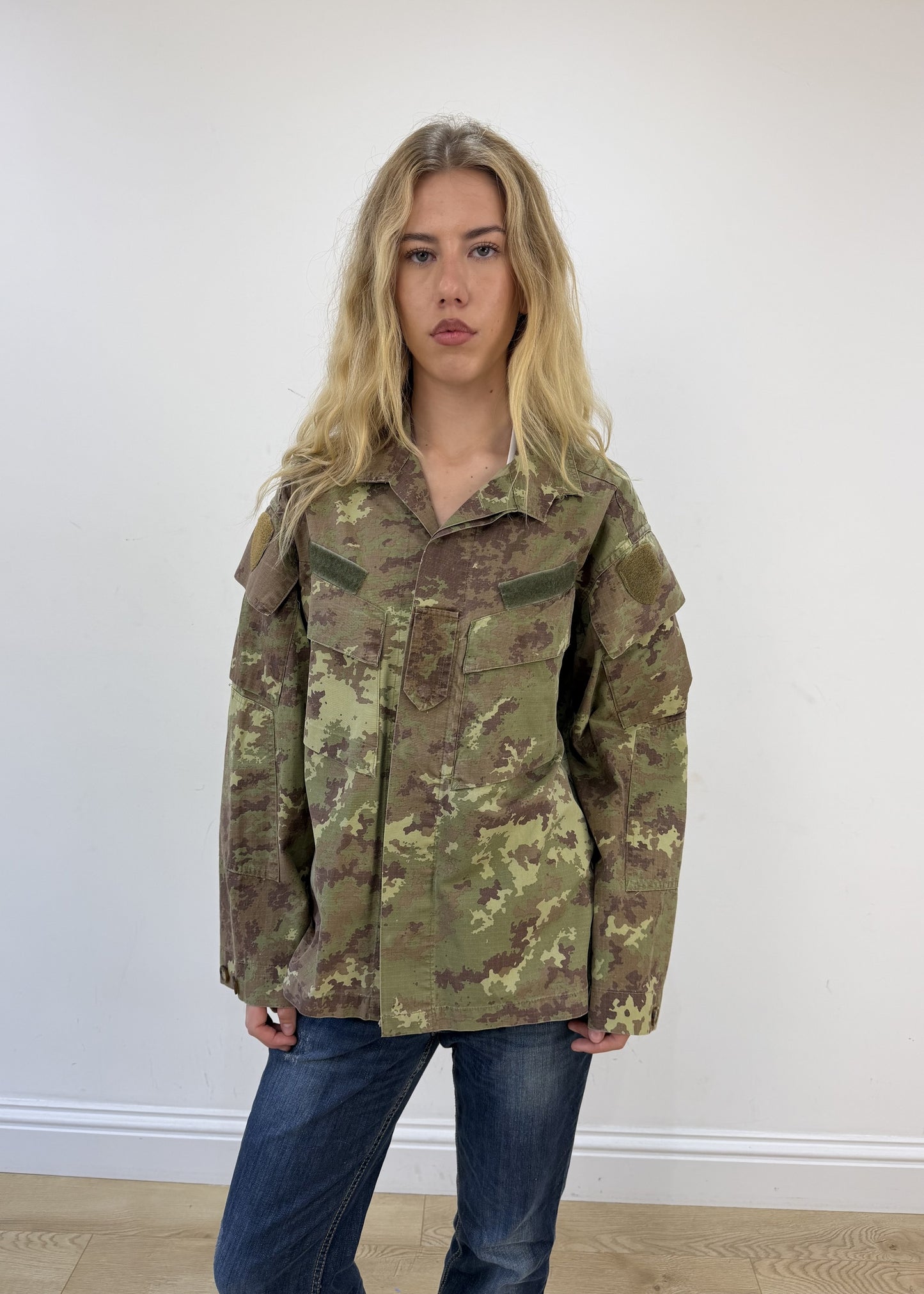 large army print jacket
