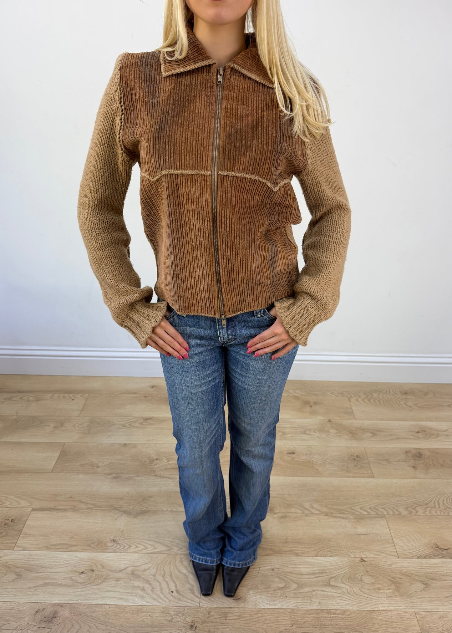 medium brown jacket