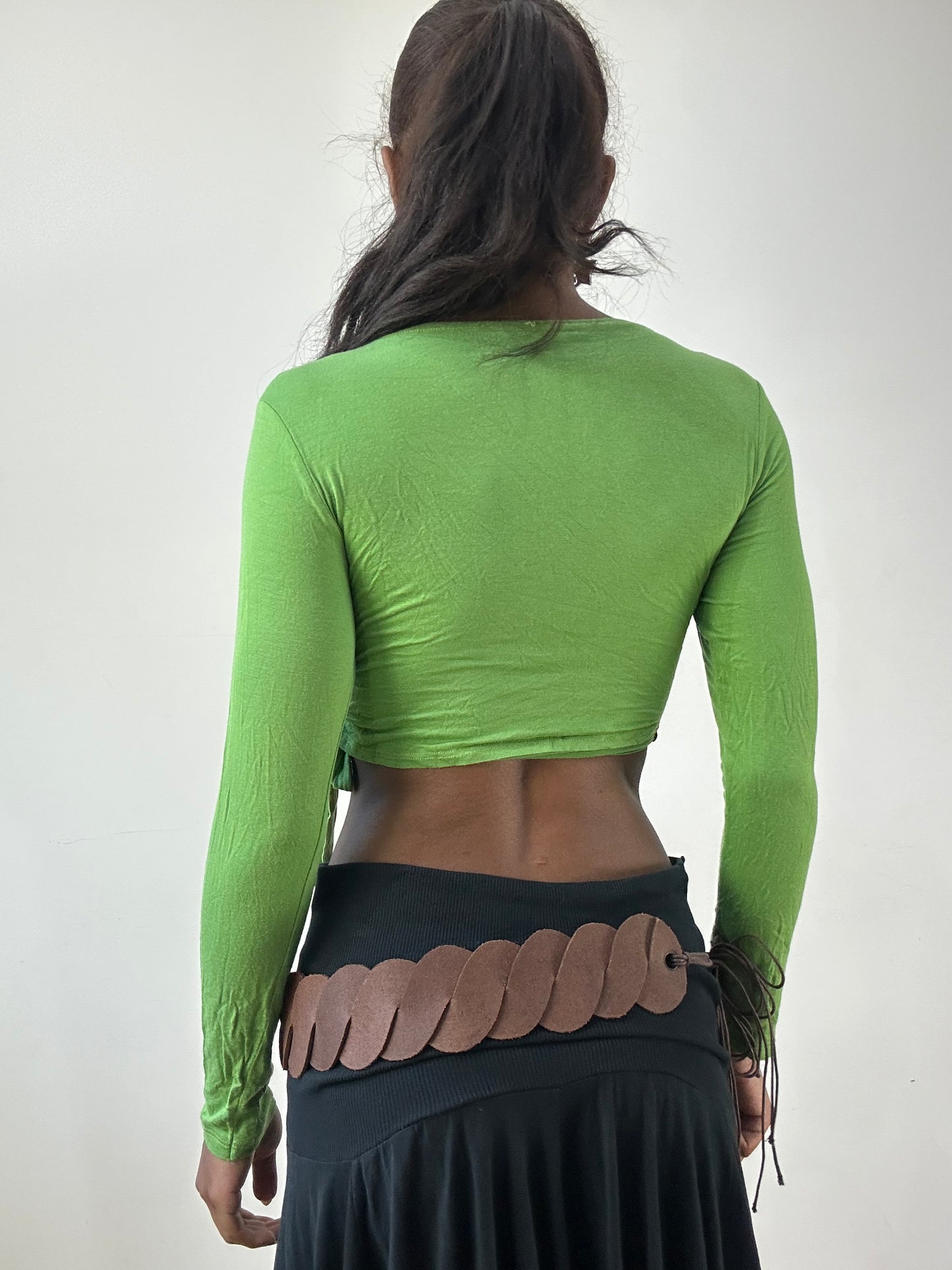 BEST PICKS | small green long sleeve wrap top