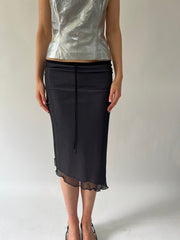 SATC drop | Pequena camisa de midi com um super-mash