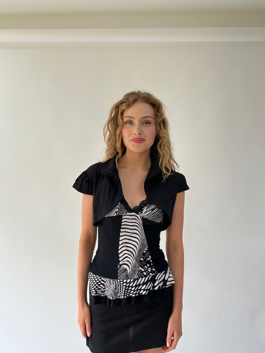 SATC drop | taille: S · couleur: noir · article: boléro