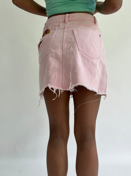 💚zara larsson drop | talla: XS · color: rosa · prenda: falda · detalles: largo mini + miss sixty