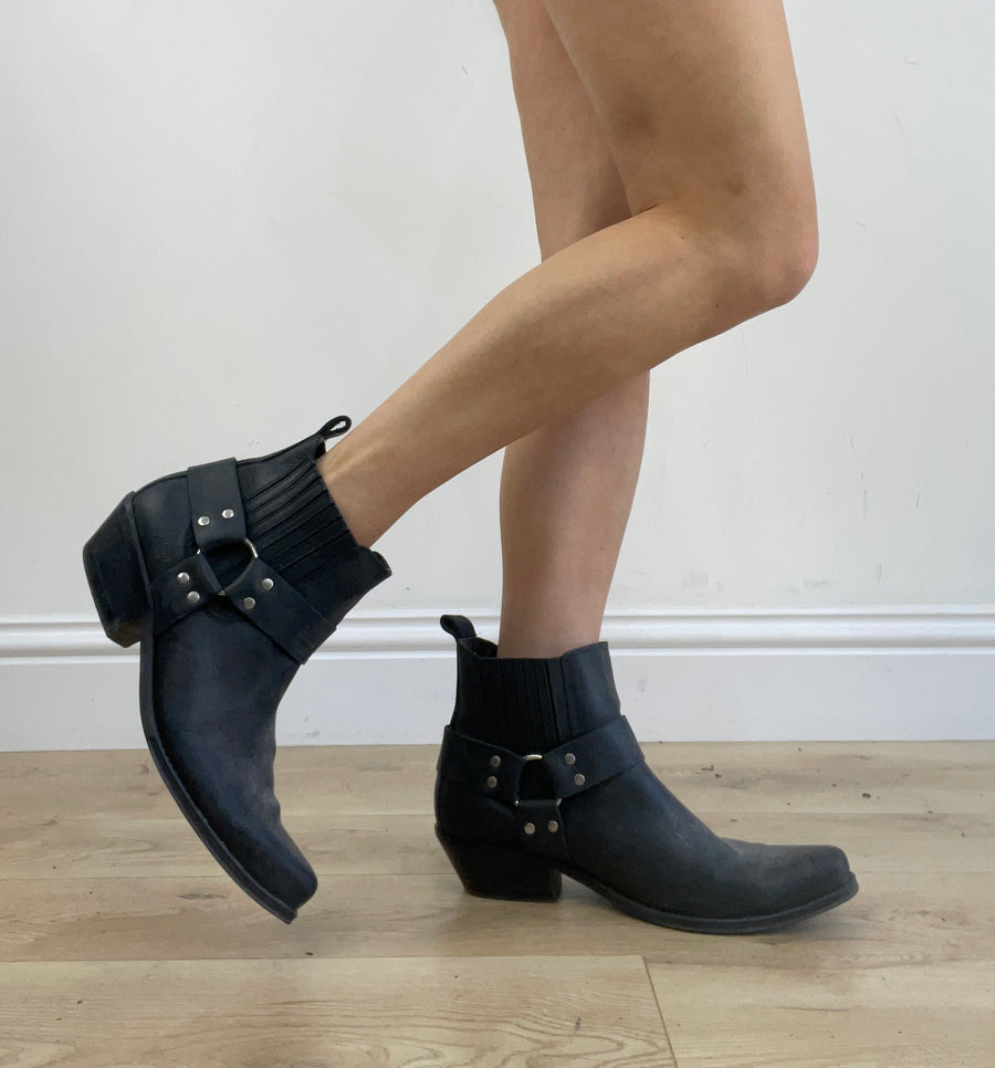 ⭐️ BESTE PICKS | uk 10 schwarze Lederstiefeletten