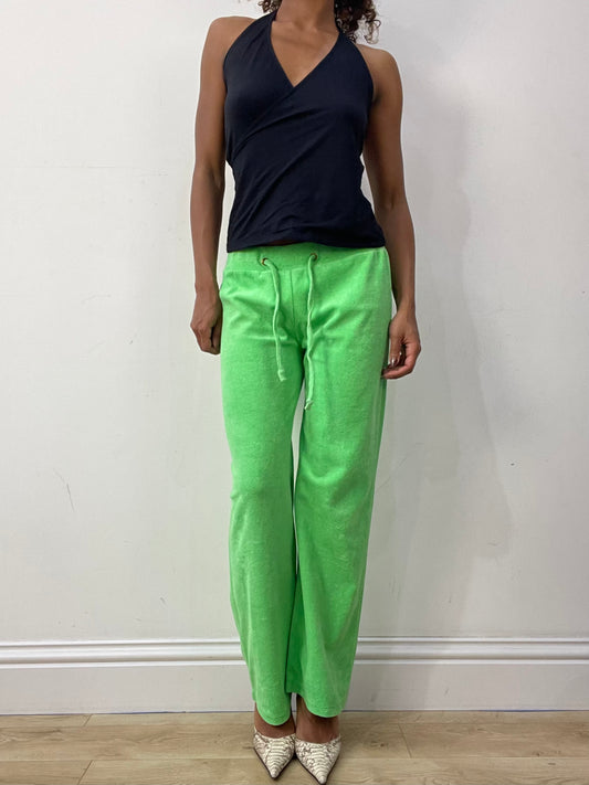 athleisure edit | Extra pequeno limão verde towelling suatpants
