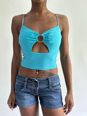 sailor drop | Pequeno anel azul detalhe camisola